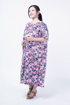Rossy Daster Tidur Ibu Hamil Menyusui Motif Bunga Cantik - DS 508 Kode B